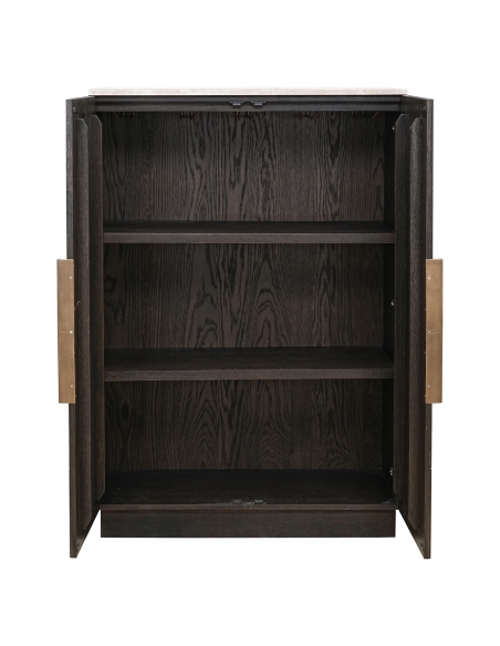 Oak and travertine wardrobe CLAREMONT | Loft Attitude