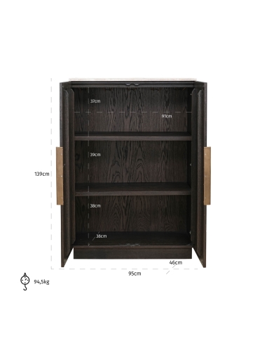Schrank Eiche Travertin CLAREMONT | Loft Attitude