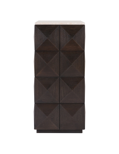Colonne chêne travertin CLAREMONT | Loft Attitude