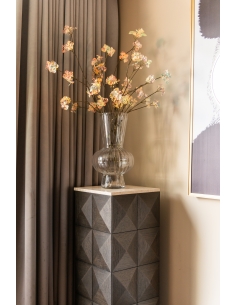 Oak and travertine column CLAREMONT | Loft Attitude 2