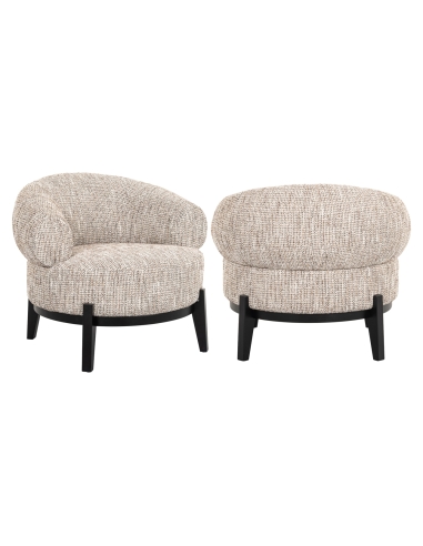 Bouclé-Sessel beige MONTANA | Loft Attitude