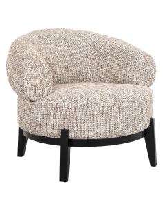 Beige bouclé armchair MONTANA | Loft Attitude 2
