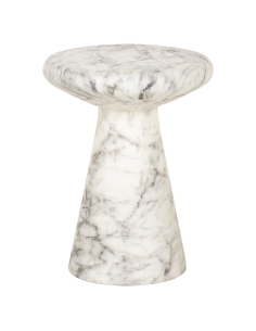 Mesa de apoio em travertino branco LOHAN | Loft Attitude