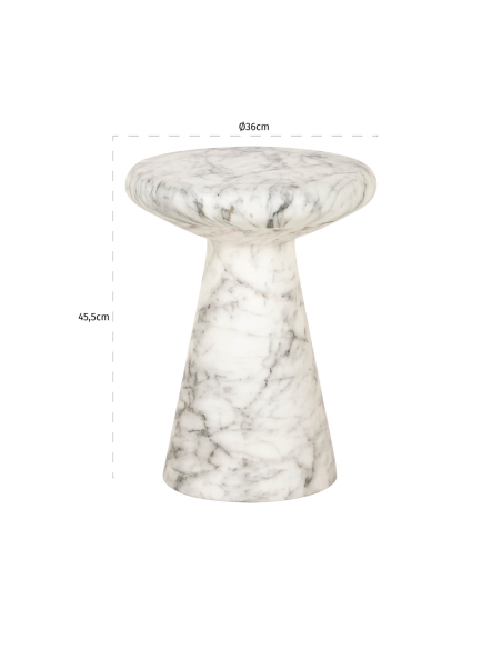White travertine side table LOHAN | Loft Attitude