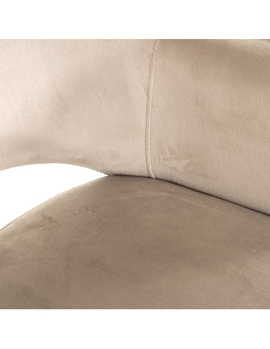 Sedia in velluto rosa e kaki GIOVANNA | Loft Attitude