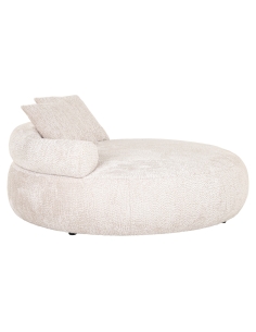 Sofá redondo bouclé crema TIVOLA | Loft Attitude 2