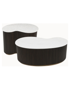 Table basse marbre et bois MAYFIELD | Loft Attitude 2