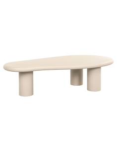 Salontafel met beige coating 160x80 CLAYTON | Loft Attitude