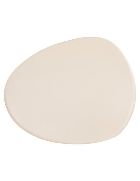 Runder Couchtisch mit beiger Beschichtung CLAYTON | Loft Attitude