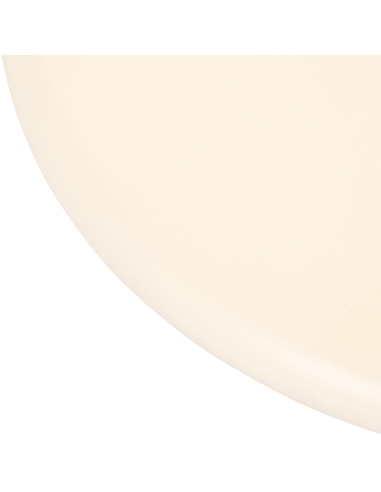 Runder Couchtisch mit beiger Beschichtung CLAYTON | Loft Attitude