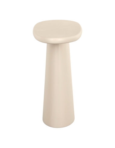 Console ovale enduit beige CLAYTON | Loft Attitude