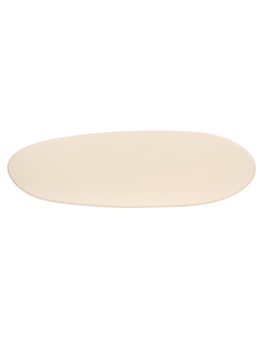 Console ovale enduit beige CLAYTON | Loft Attitude