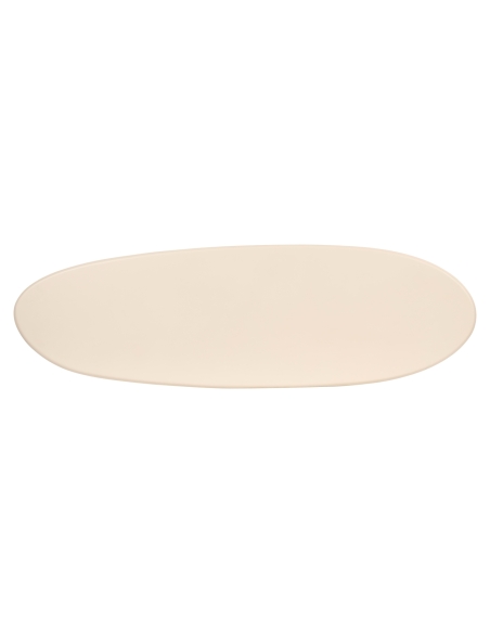 Ovale console in beige pleister CLAYTON | Loft Attitude