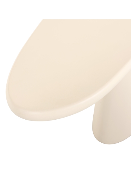 Console ovale enduit beige CLAYTON | Loft Attitude
