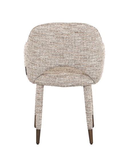 Chaise tissu tissé beige DONNATELLA | Loft Attitude