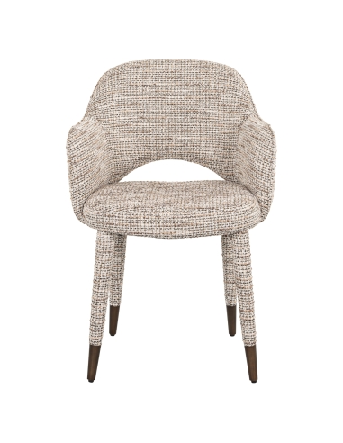 Sedia in tessuto intrecciato beige DONNATELLA | Loft Attitude
