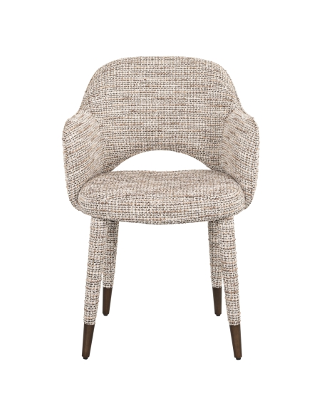 Silla de tela tejida beige DONNATELLA | Loft Attitude