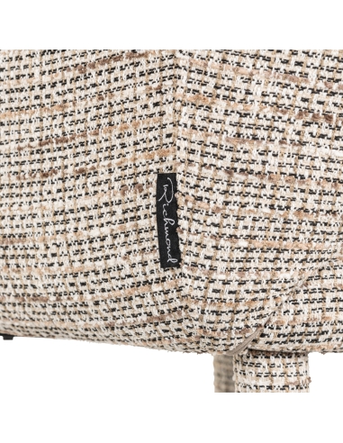 Chaise tissu tissé beige DONNATELLA | Loft Attitude