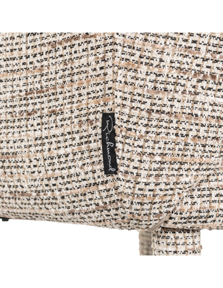 Chaise tissu tissé beige DONNATELLA | Loft Attitude