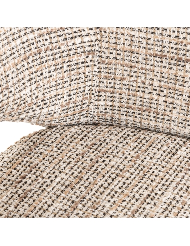 Stuhl aus gewebtem beigem Stoff DONNATELLA | Loft Attitude