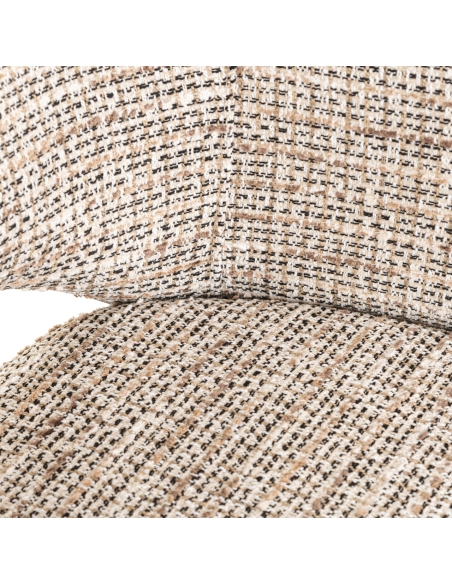 Silla de tela tejida beige DONNATELLA | Loft Attitude