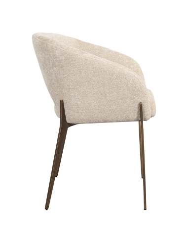 Sedia bouclé crema KENZI | Loft Attitude déco