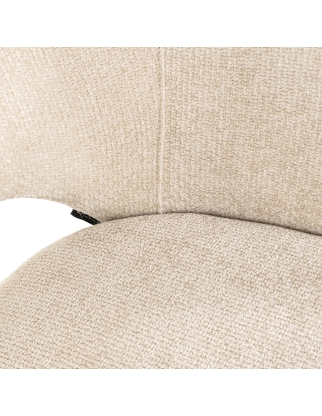 Crèmekleurige bouclé stoel KENZI | Loft Attitude decoratie