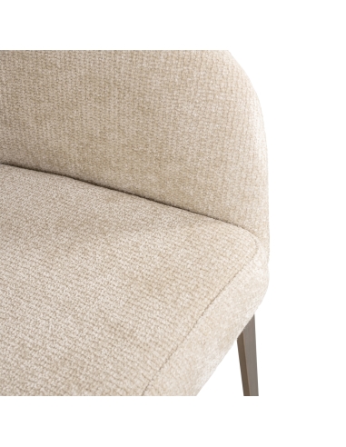 Bouclé-Stuhl in Creme KENZI | Loft Attitude Deko