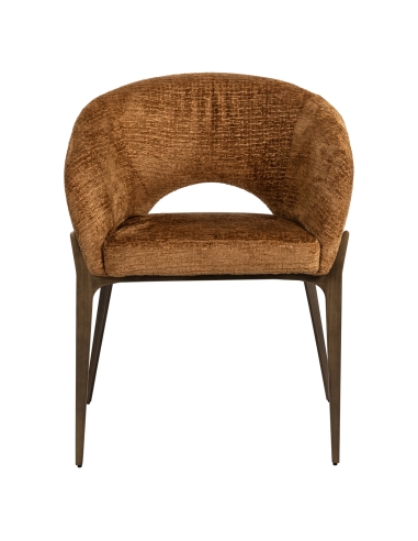Cognac fabric chair KENZI | Loft Attitude decor