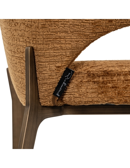 Silla de tela coñac KENZI | Loft Attitude decoración