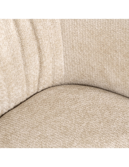 Cream bouclé swivel chair MADELINE | Loft