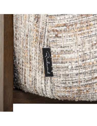 Fauteuil cocon stof taupe ARABELLA | Loft Attitude