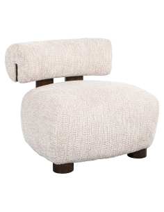Sillón capullo bouclé crema ARABELLA | Loft Attitude 2