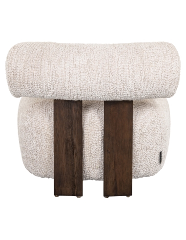 Cocoon-Sessel aus cremefarbenem Bouclé ARABELLA | Loft Attitude