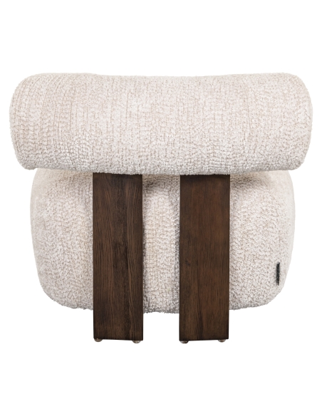 Poltrona cocoon bouclé crema ARABELLA | Loft Attitude