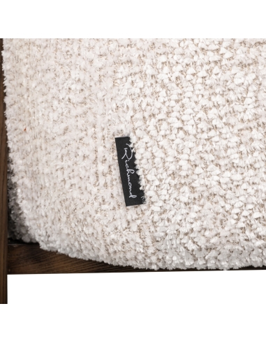 Cocoon-Sessel aus cremefarbenem Bouclé ARABELLA | Loft Attitude