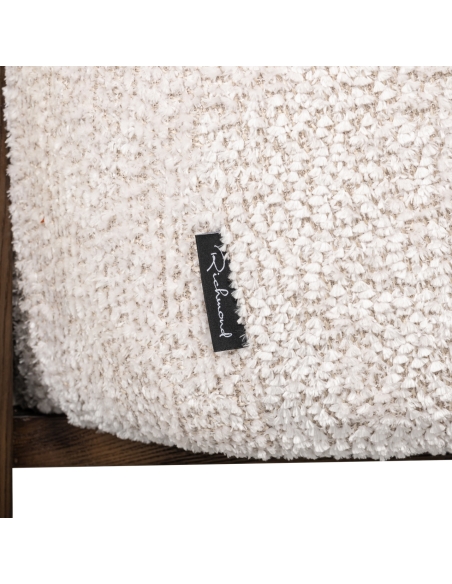 Cream bouclé cocoon armchair ARABELLA | Loft Attitude
