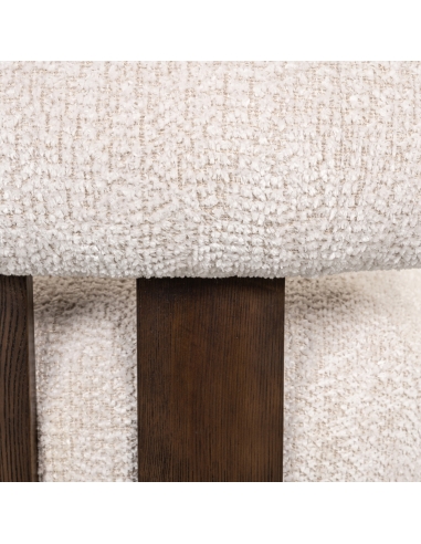 Poltrona casulo bouclé creme ARABELLA | Loft Attitude