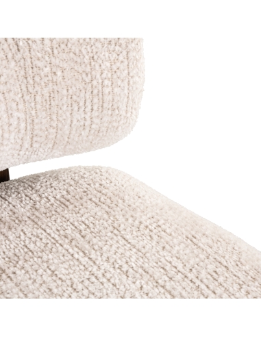 Poltrona casulo bouclé creme ARABELLA | Loft Attitude