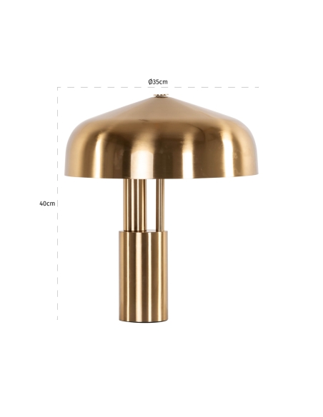 Lampada da tavolo in ottone spazzolato LINZY | Loft Attitude