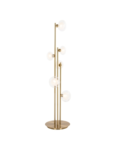 Brushed brass multi-globe floor lamp LUVA | Loft