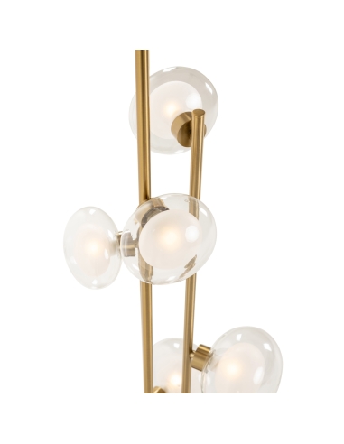 Brushed brass multi-globe floor lamp LUVA | Loft