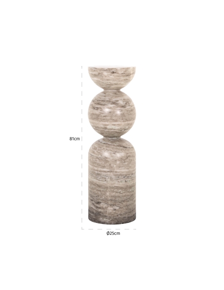 Decoratieve zuil zandmarmer LEWIS | Loft Attitude