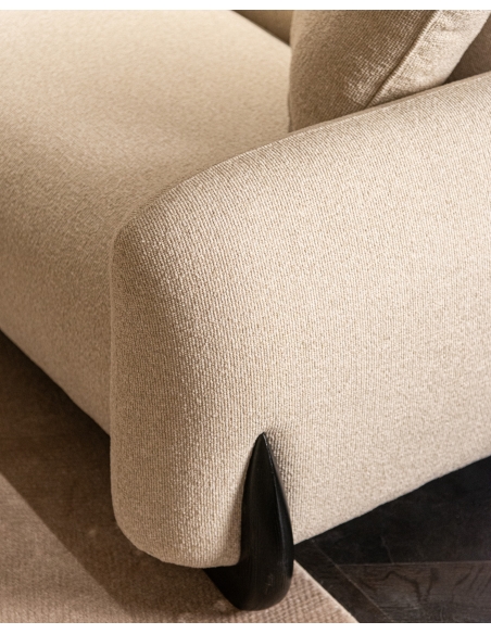 3-seater biscuit fabric sofa GODIVA | Loft Attitude