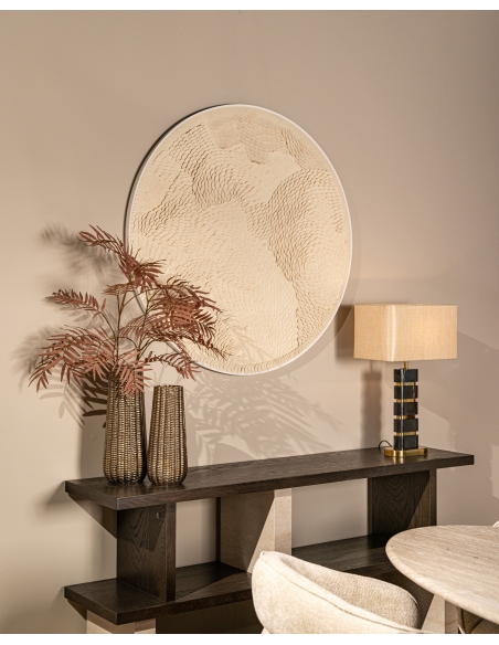 Tafellamp zwart marmer en messing LEVINA | Decoratie