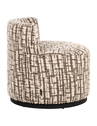 Cocoon-Sessel aus cremefarbenem Stoff FRANNY | Loft Attitude