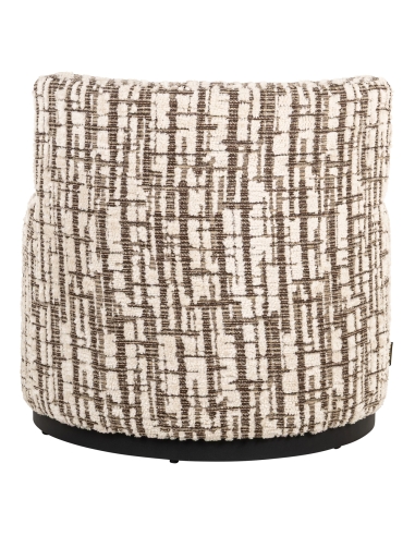 Poltrona casulo em tecido creme FRANNY | Loft Attitude