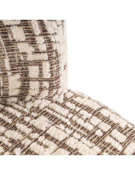Poltrona casulo em tecido creme FRANNY | Loft Attitude