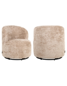 Sillón infantil giratorio de piel de oveja JACKIE