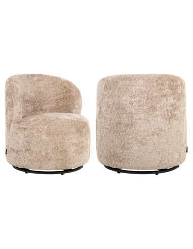 Draaibare kinderfauteuil van schapenvacht JACKIE